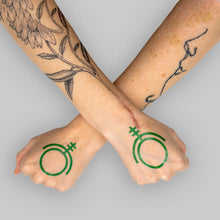 Load image into Gallery viewer, Green Sigil Temporary Tattoos
