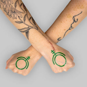 Green Sigil Temporary Tattoos