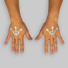 Load image into Gallery viewer, Silver Sigil Temporary Tattoos
