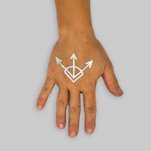 Load image into Gallery viewer, Silver Sigil Temporary Tattoos
