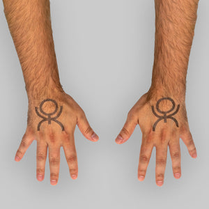 Gray Sigil Temporary Tattoos