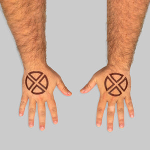 Brown Sigil Temporary Tattoos