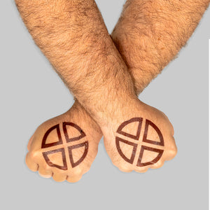 Brown Sigil Temporary Tattoos