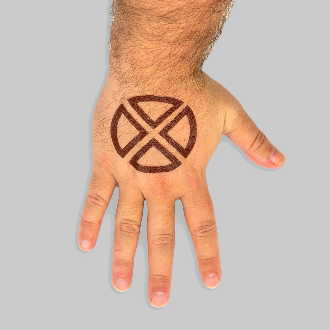 Brown Sigil Temporary Tattoos