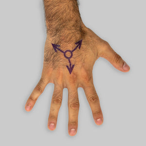 Violet Sigil Temporary Tattoos