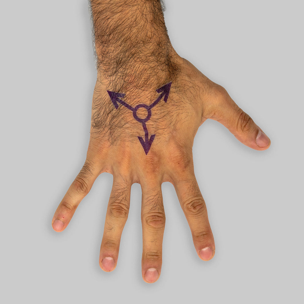 Violet Sigil Temporary Tattoos