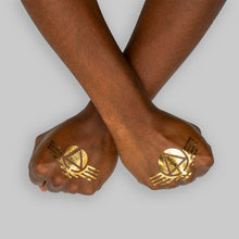 Load image into Gallery viewer, Gold Sigil Temporary Tattoos
