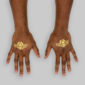 Gold Sigil Temporary Tattoos