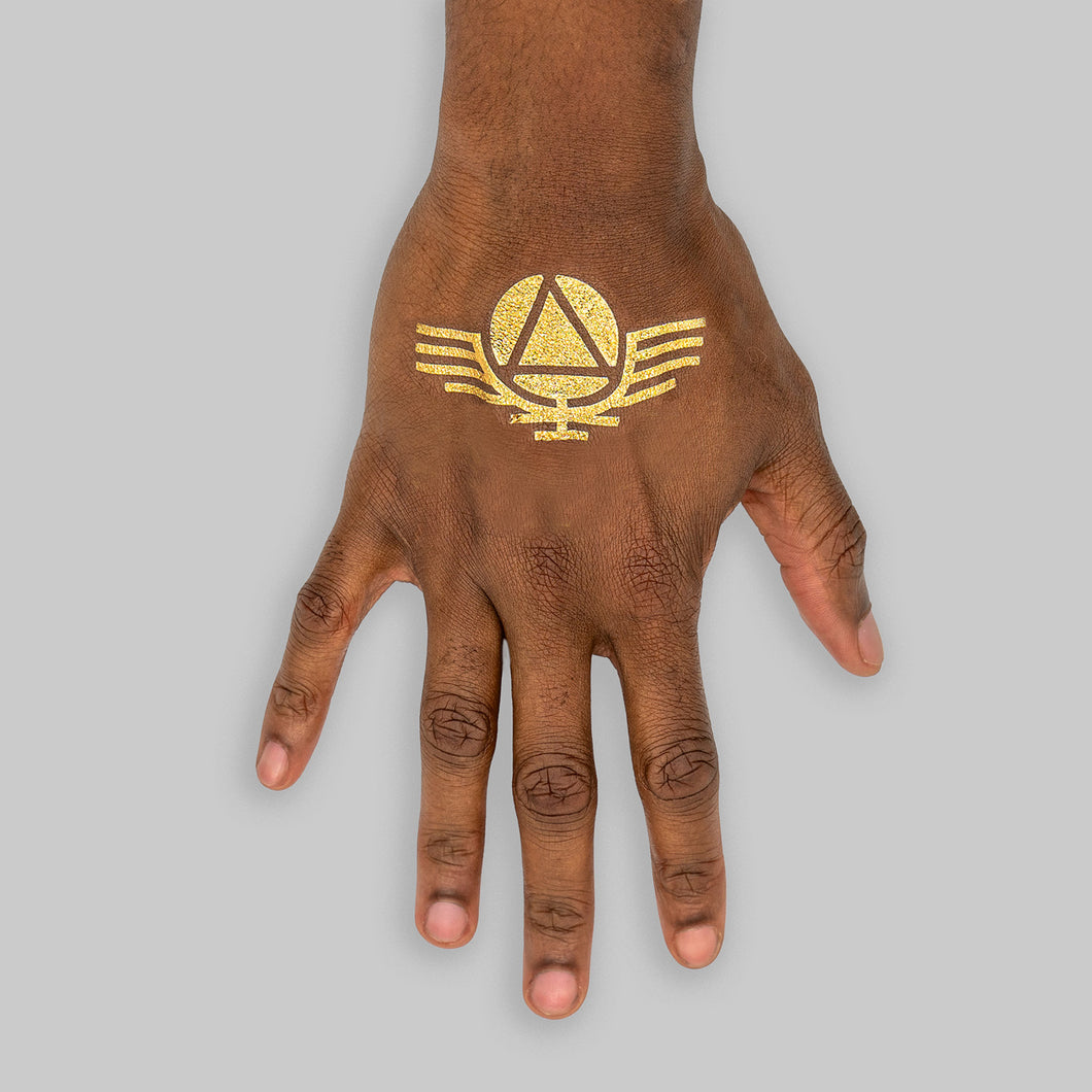 Gold Sigil Temporary Tattoos