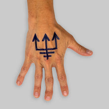 Load image into Gallery viewer, Blue Sigil Temporary Tattoos
