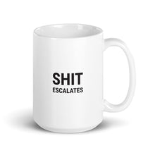 Load image into Gallery viewer, Shit Escalates Mug
