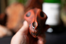 Load image into Gallery viewer, Wolf Skull Flask
